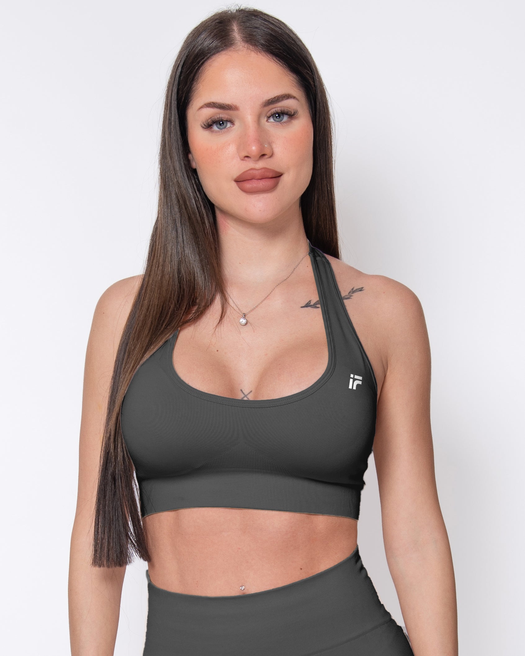 Elevate Croptop - Graphite Luxe