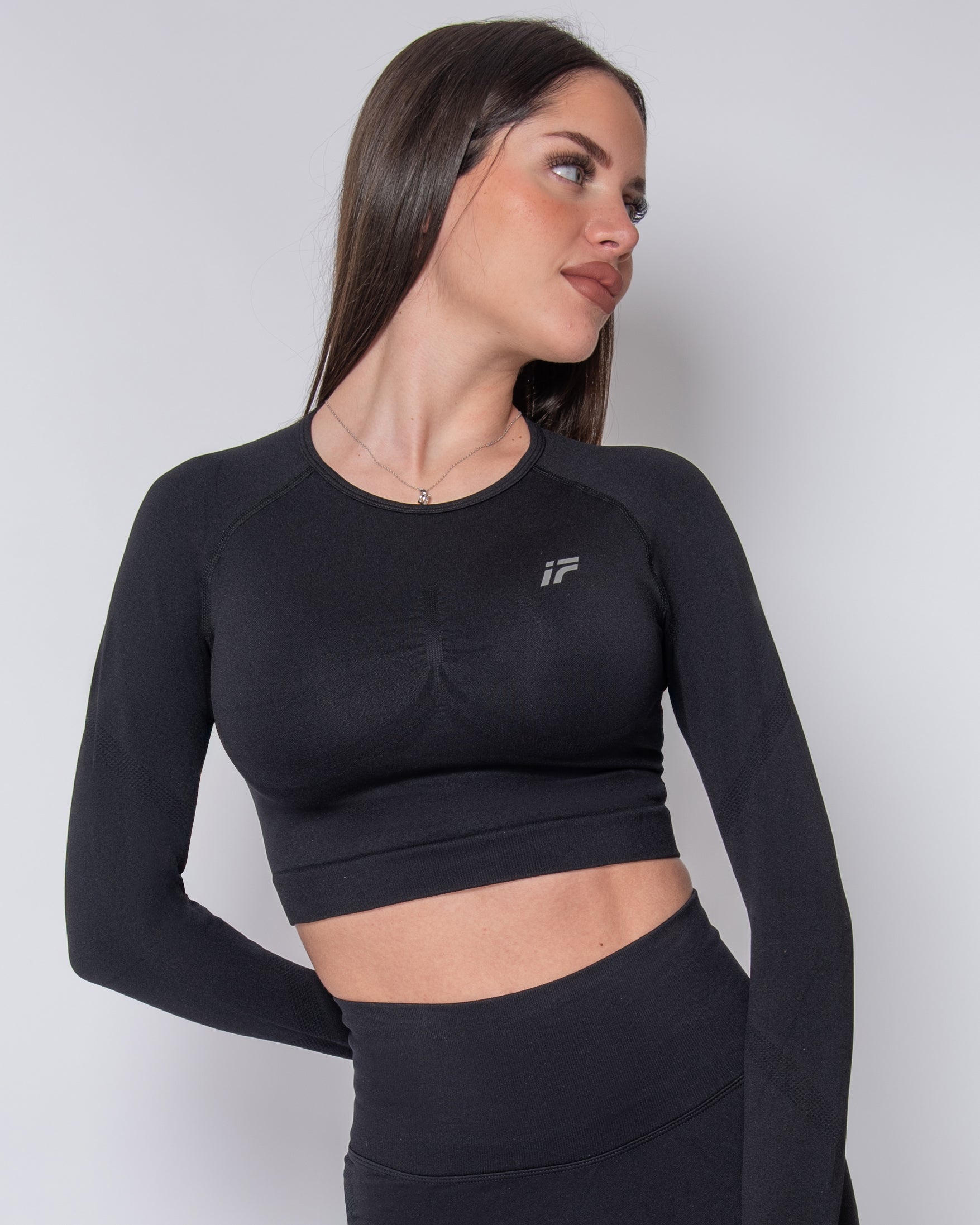 Sculpt Seamless Long Sleeve - Black Onyx